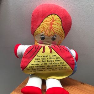 vintage red riding hood doll